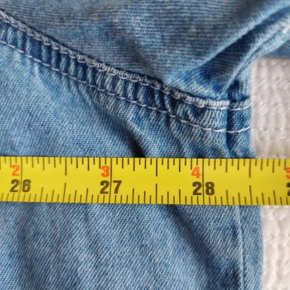 Rare Vtg. Disney Denim Button Up Winnie The Pooh Long Sleeve Shirt SZ 26/28 - Picture 12 of 15